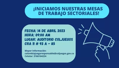 MESAS DE TRABAJO SECTORIALES